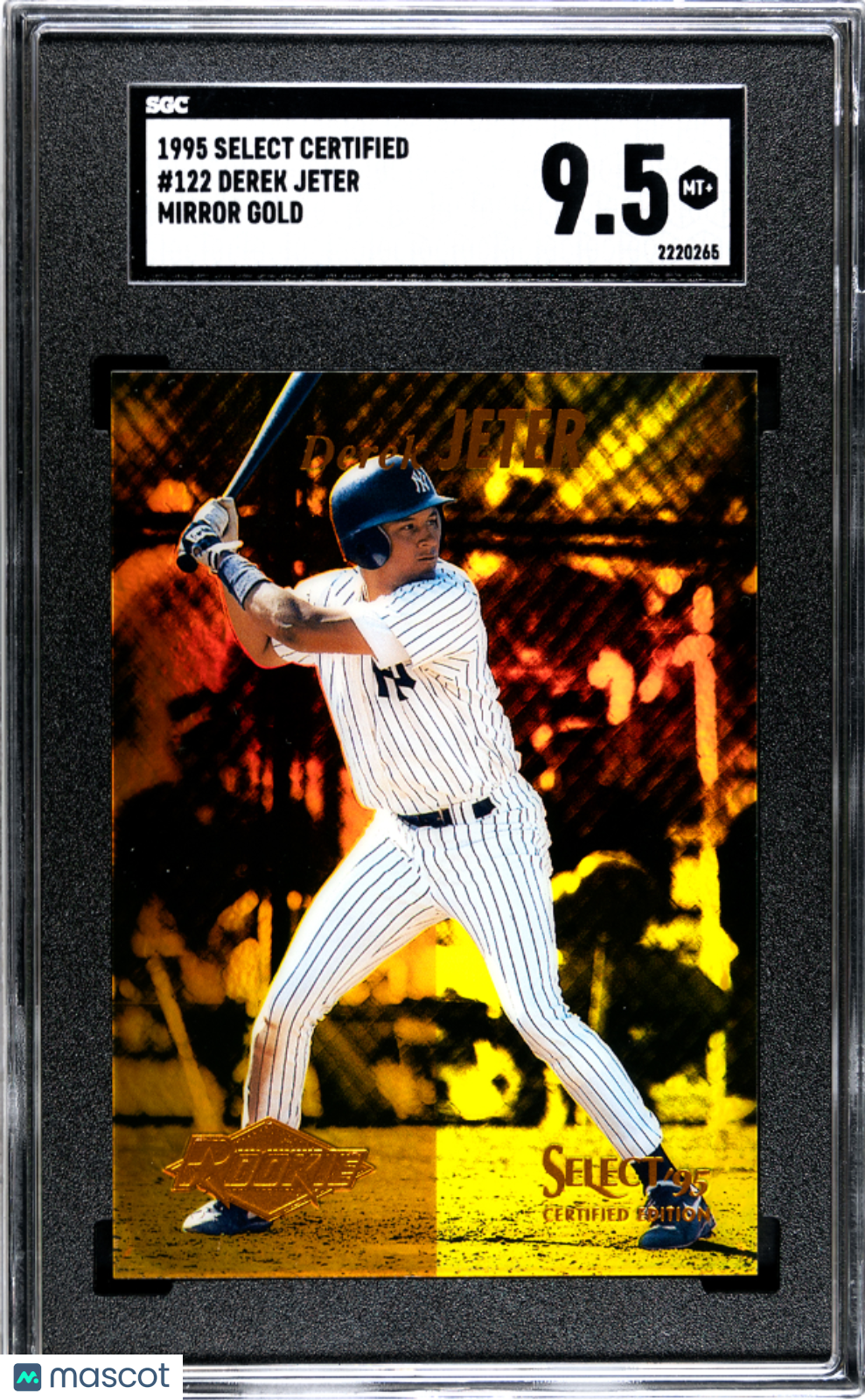 1995 Select Certified Derek Jeter Mirror Gold SGC 9.5