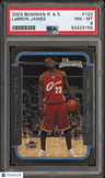 2003 Bowman Rookies & Stars Lebron James PSA 8
