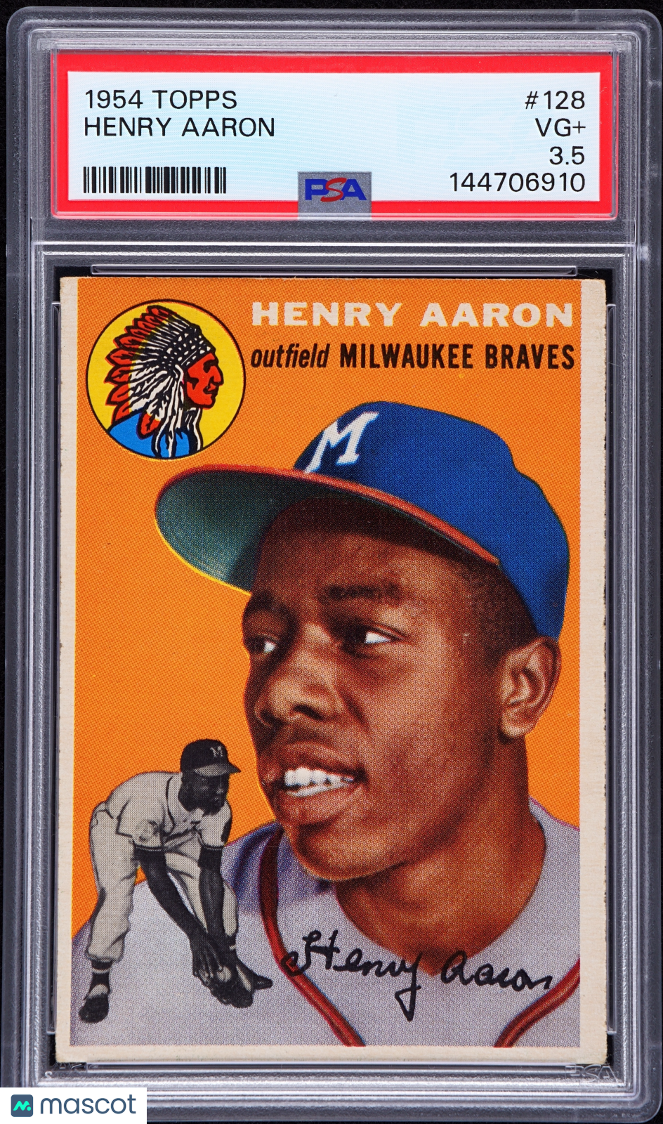 1954 Topps Henry Aaron PSA 3.5