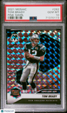 2021 Panini Mosaic Tom Brady Pink Swirl PSA 10