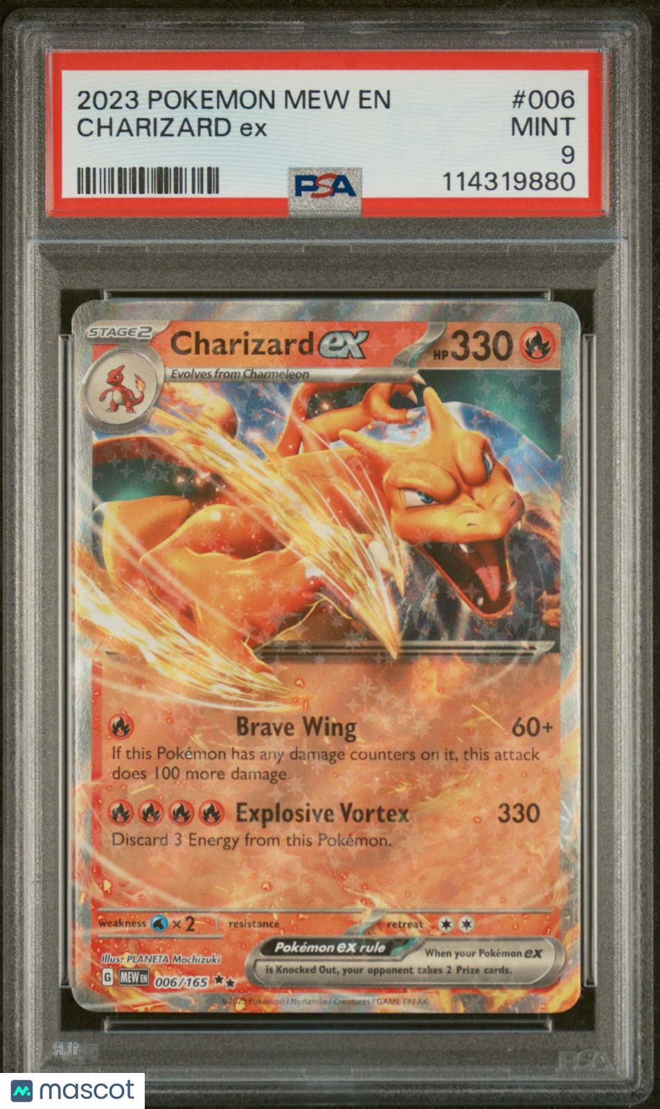 2023 Pokemon Mew En-151 Charizard Ex PSA 9