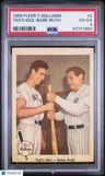 1959 Fleer Ted Williams Ted'S Idol-Babe Ruth PSA 4