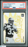 2024 Panini Donruss Optic Sunday Kings Aaron Jones PSA 10