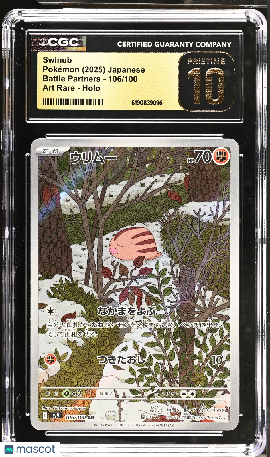 2025 Battle Partners Swinub CGC Pristine 10