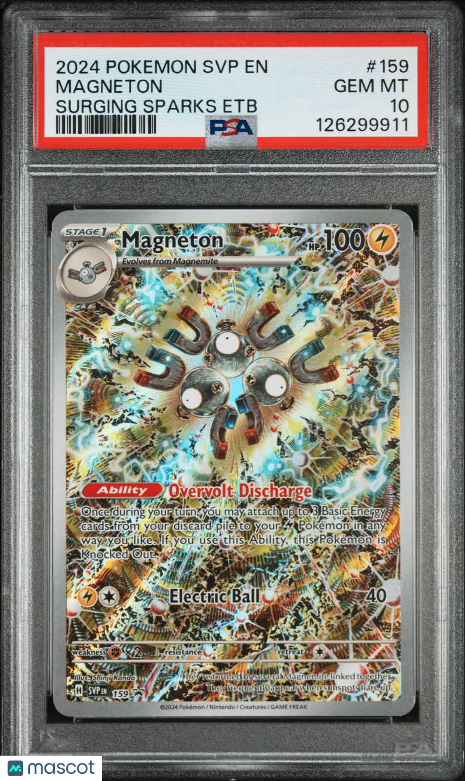 2024 Pokemon Svp En-Sv Black Star Promo Magneton Surging Sparks Etb PSA 10
