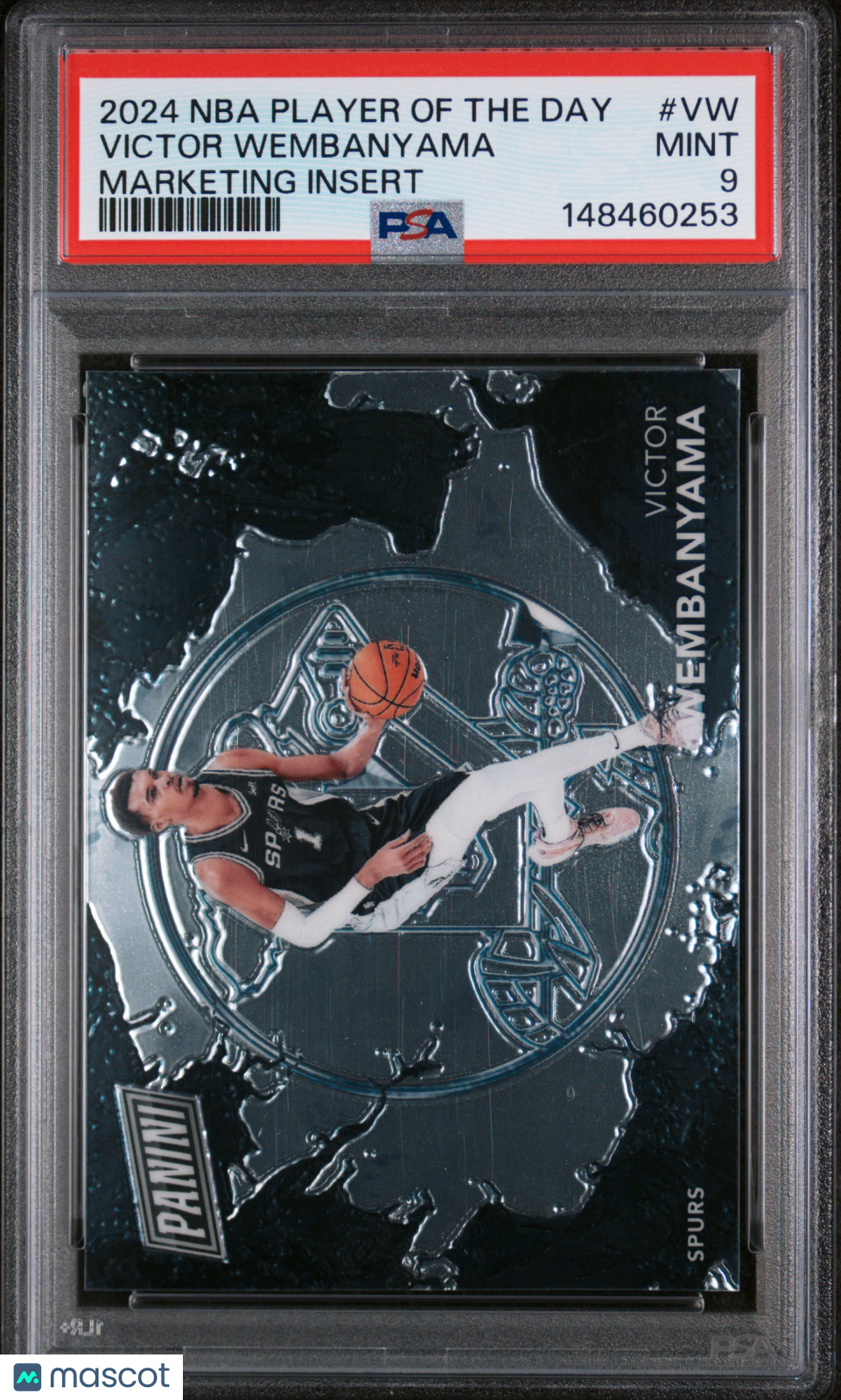 2024 Panini NBA Player Of The Day Marketing Insert Victor Wembanyama PSA 9