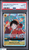 2025 One Piece Prb02-Premium Booster -The Best- Vol.2 Monkey D. Luffy PSA 10