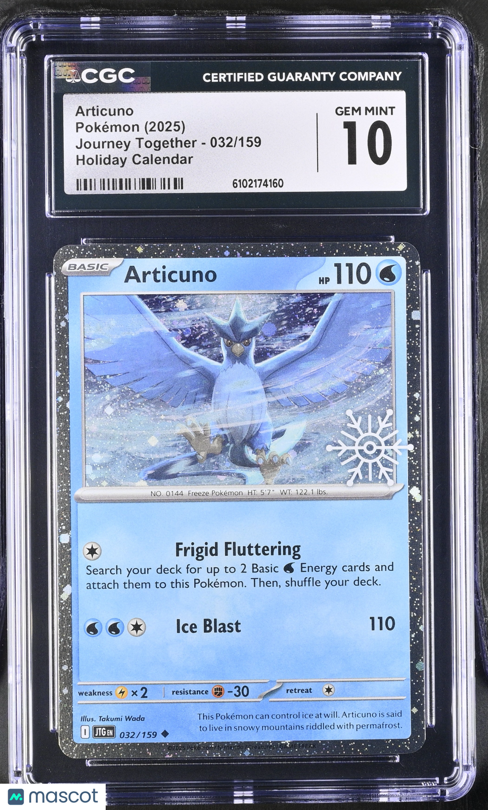 2025 Journey Together Articuno Holiday Calendar CGC 10
