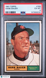 1961 Topps Hank Bauer PSA 6