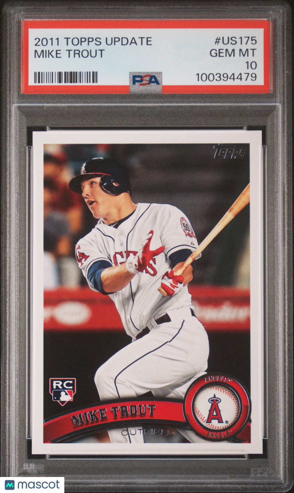 2011 Topps Update Mike Trout PSA 10