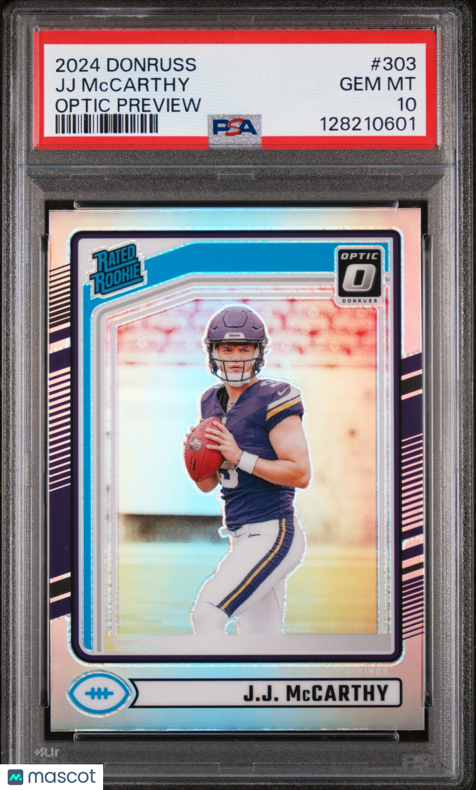 2024 Panini Donruss Jj Mccarthy Optic Preview PSA 10