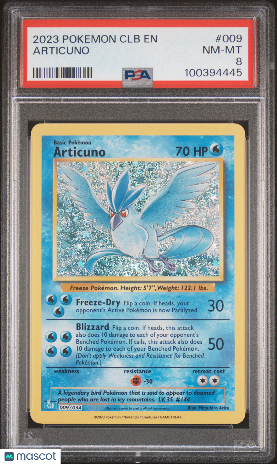 2023 Pokemon Clb-Trading Card Game Classic Articuno PSA 8