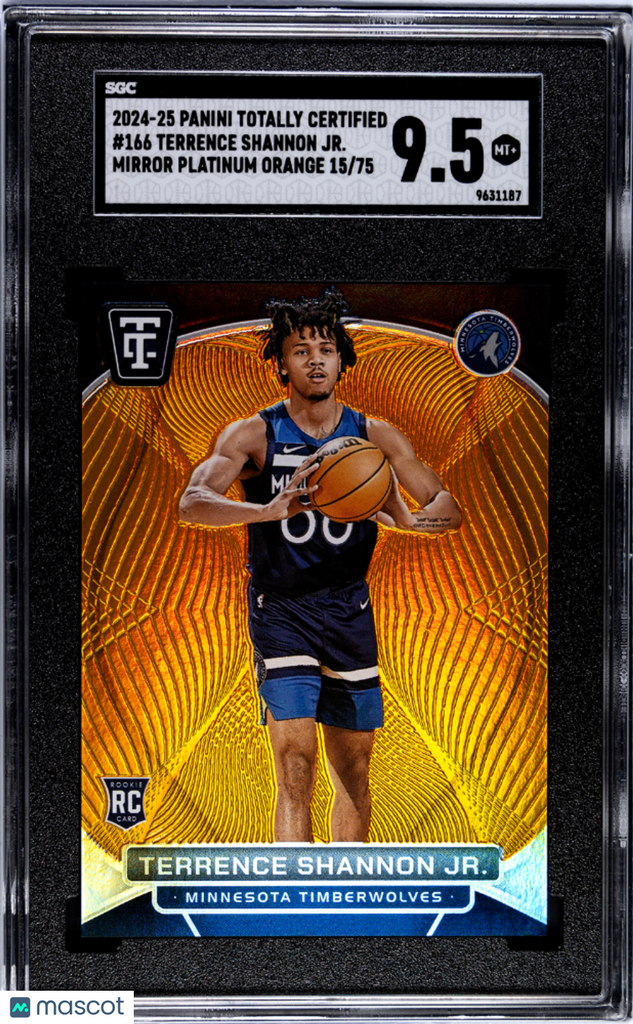 2024-25 Panini Totally Certified Terrence Shannon Jr. Mir. Plat. Orang