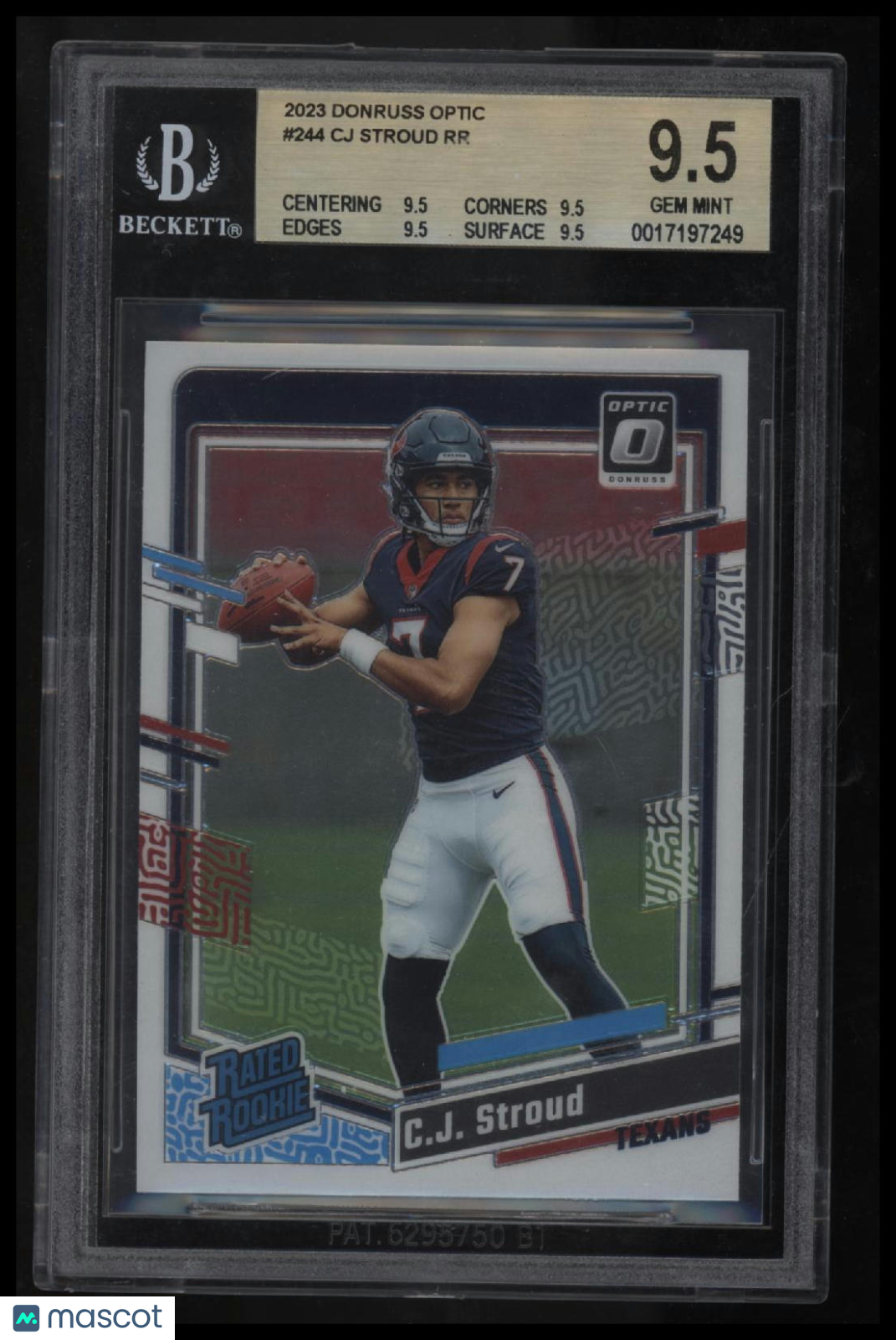 2023 Donruss Optic CJ Stroud RR RC BGS 9.5