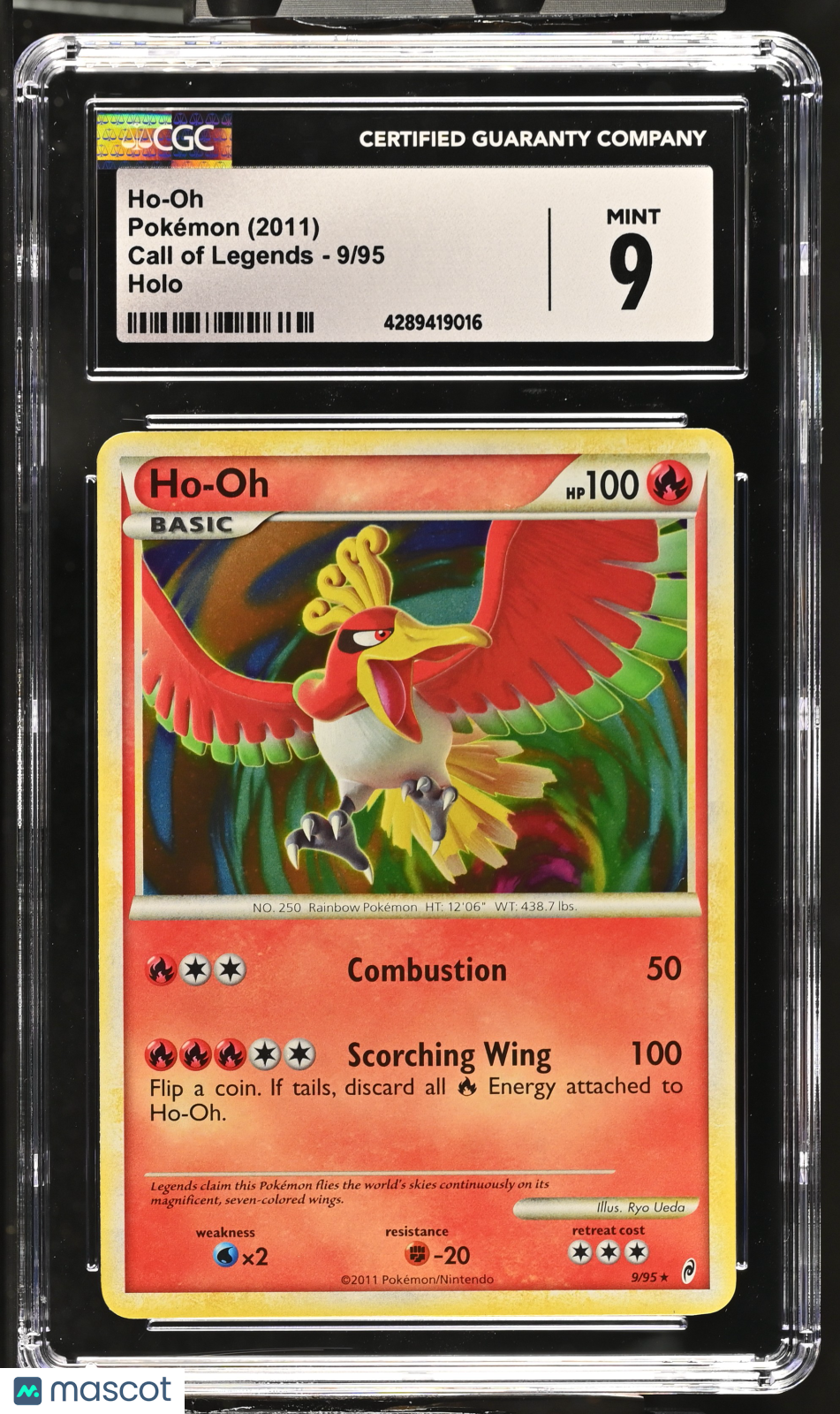 2011 Call of Legends Ho-Oh CGC 9