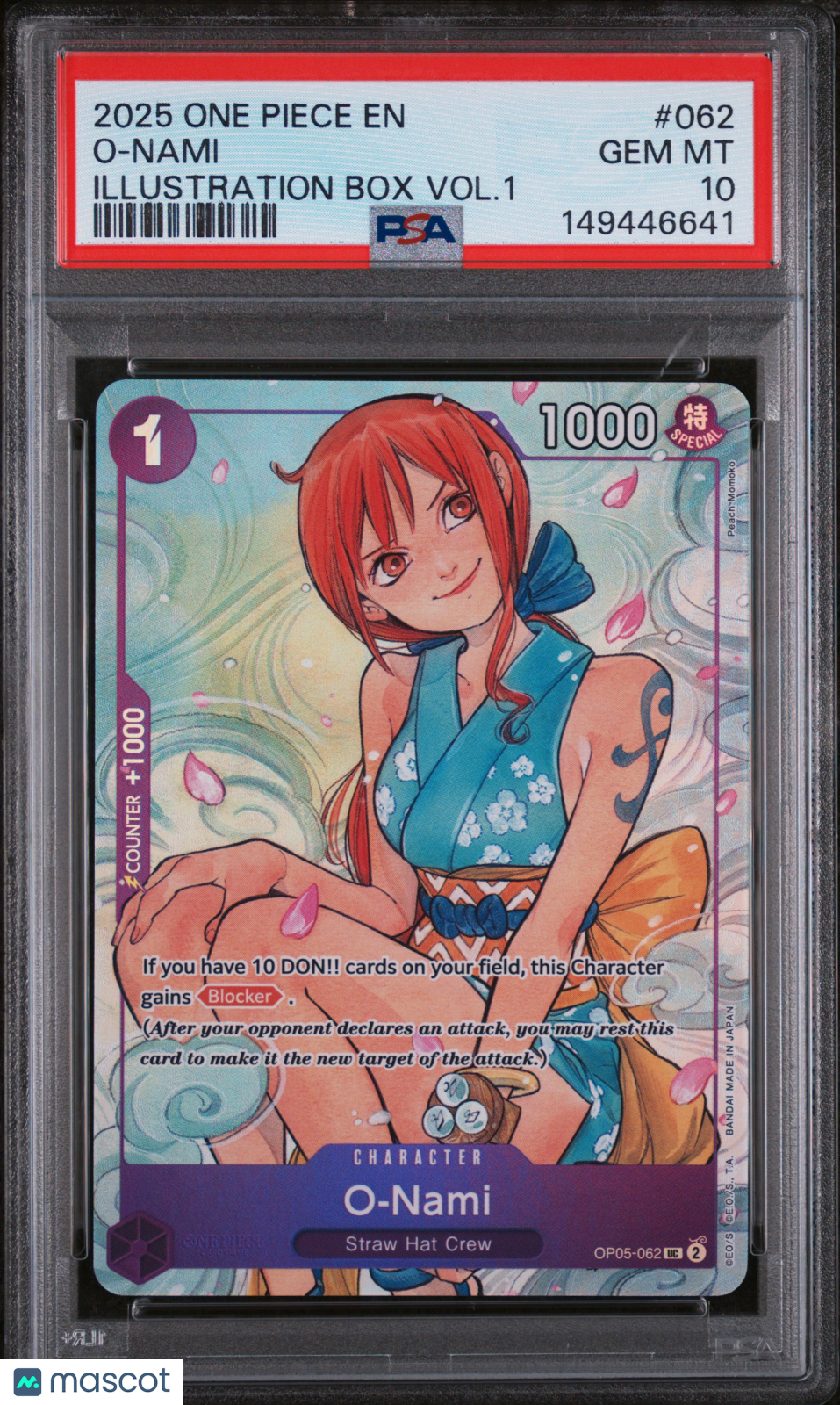 2025 One Piece Promos O-Nami Illustration Box Vol.1 PSA 10