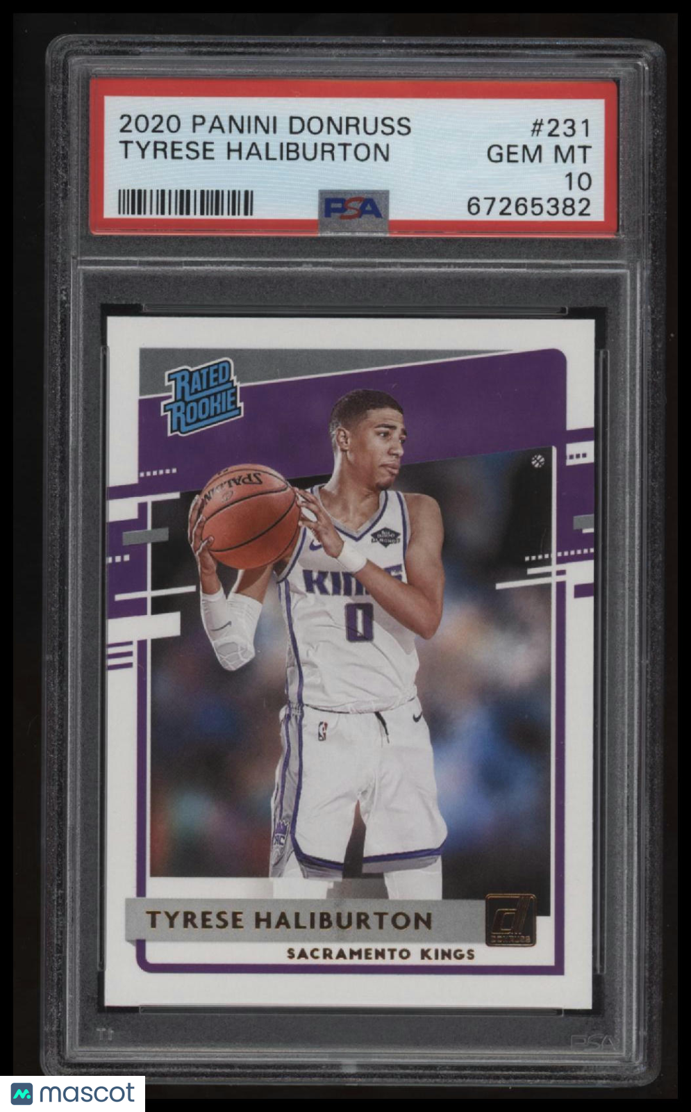 2020 Panini Donruss Tyrese Haliburton PSA 10