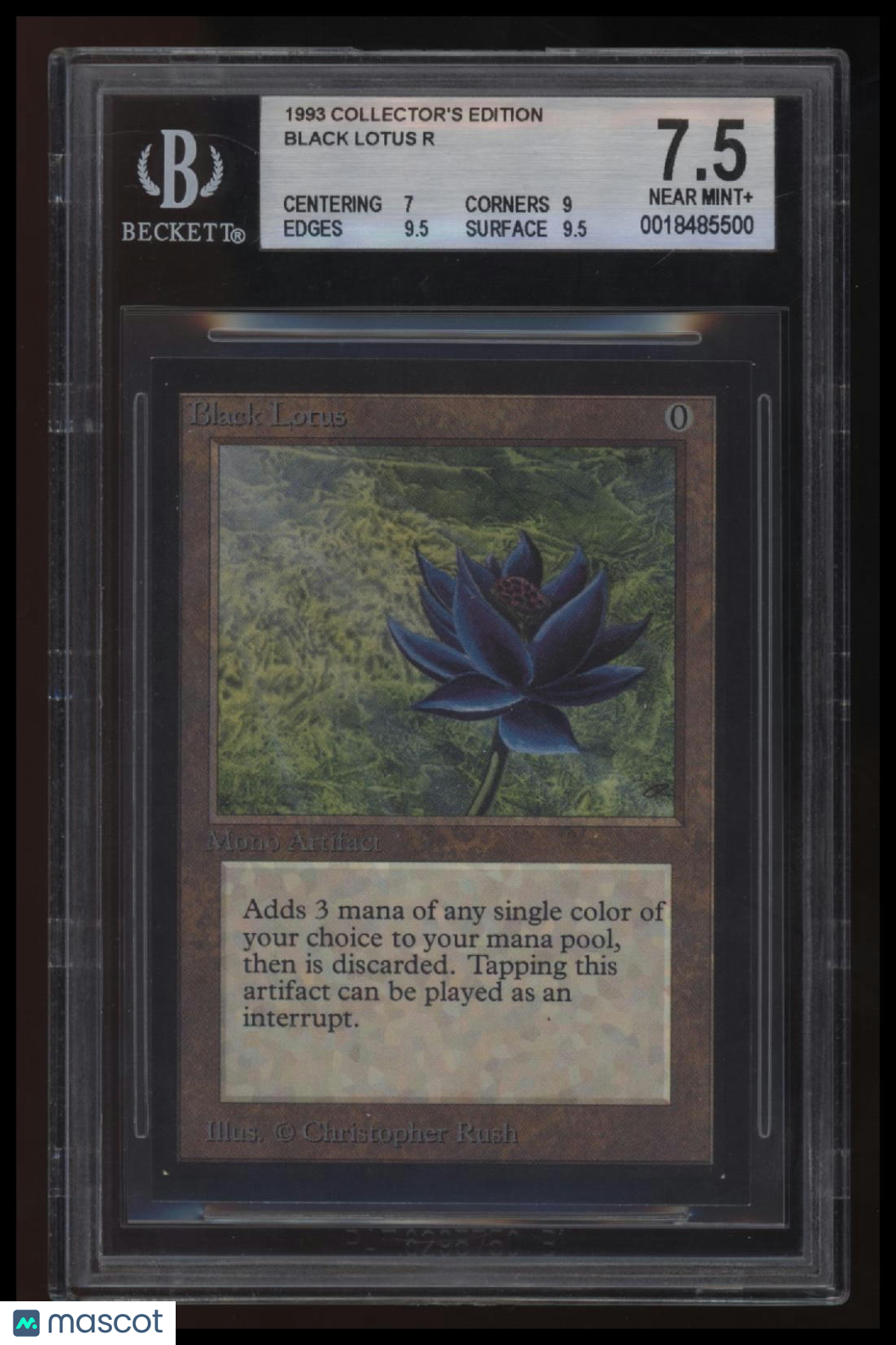 1993 Magic The Gathering Collector's Edition Black Lotus R BGS 7.5