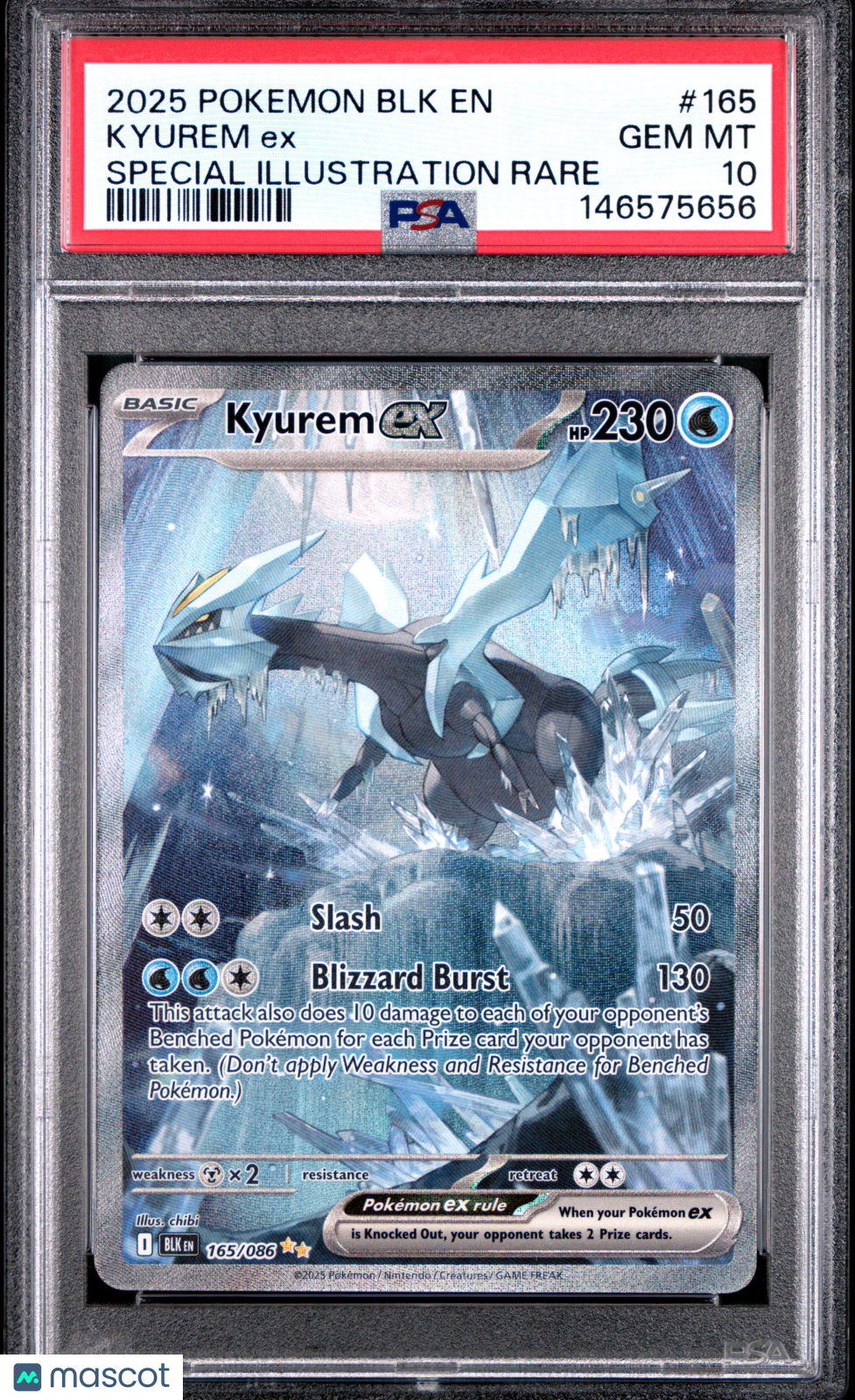 2025 Pokemon Blk En-Black Bolt Kyurem Ex Special Illustration Rare PSA 10