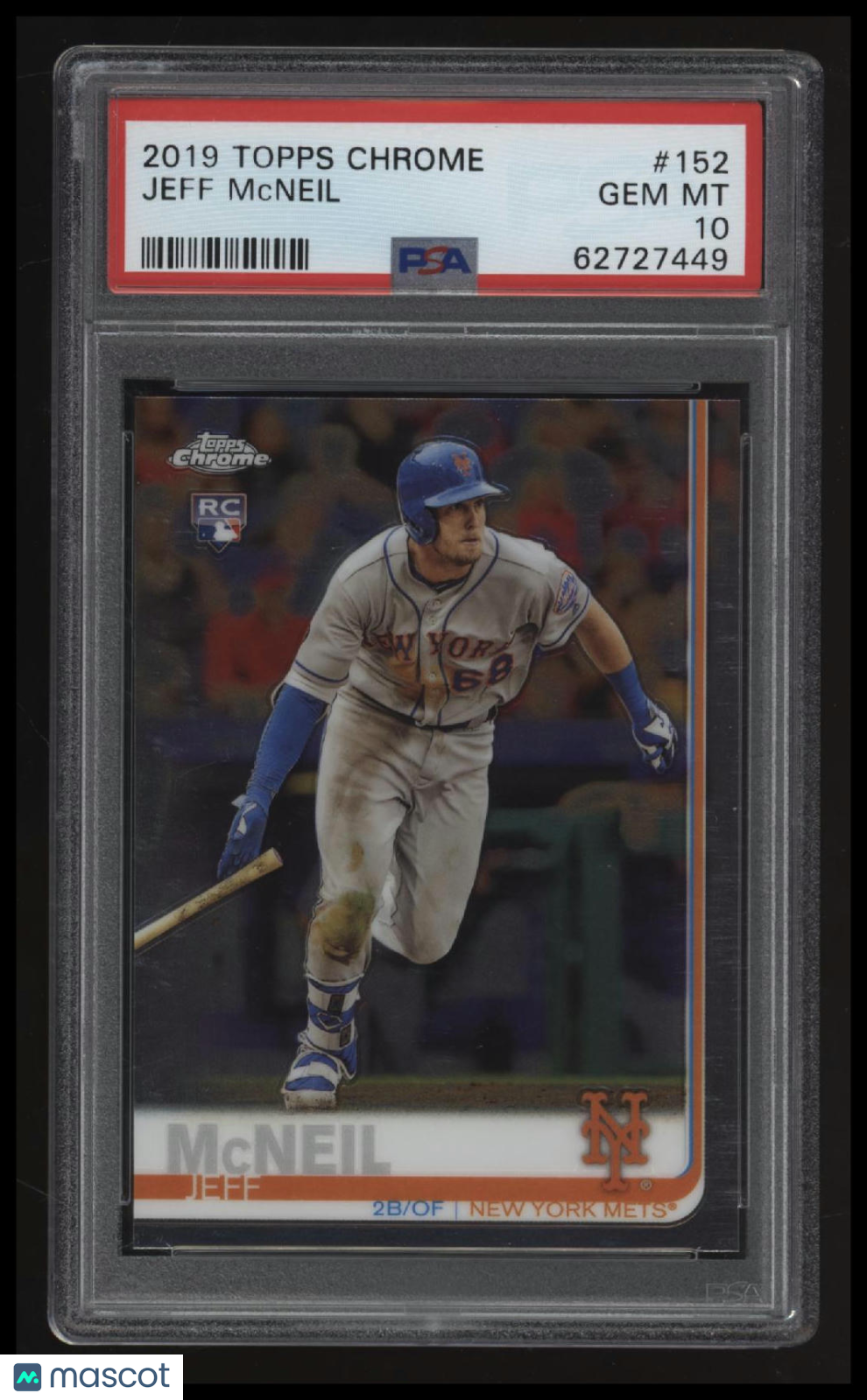 2019 Topps Chrome Jeff Mcneil PSA 10