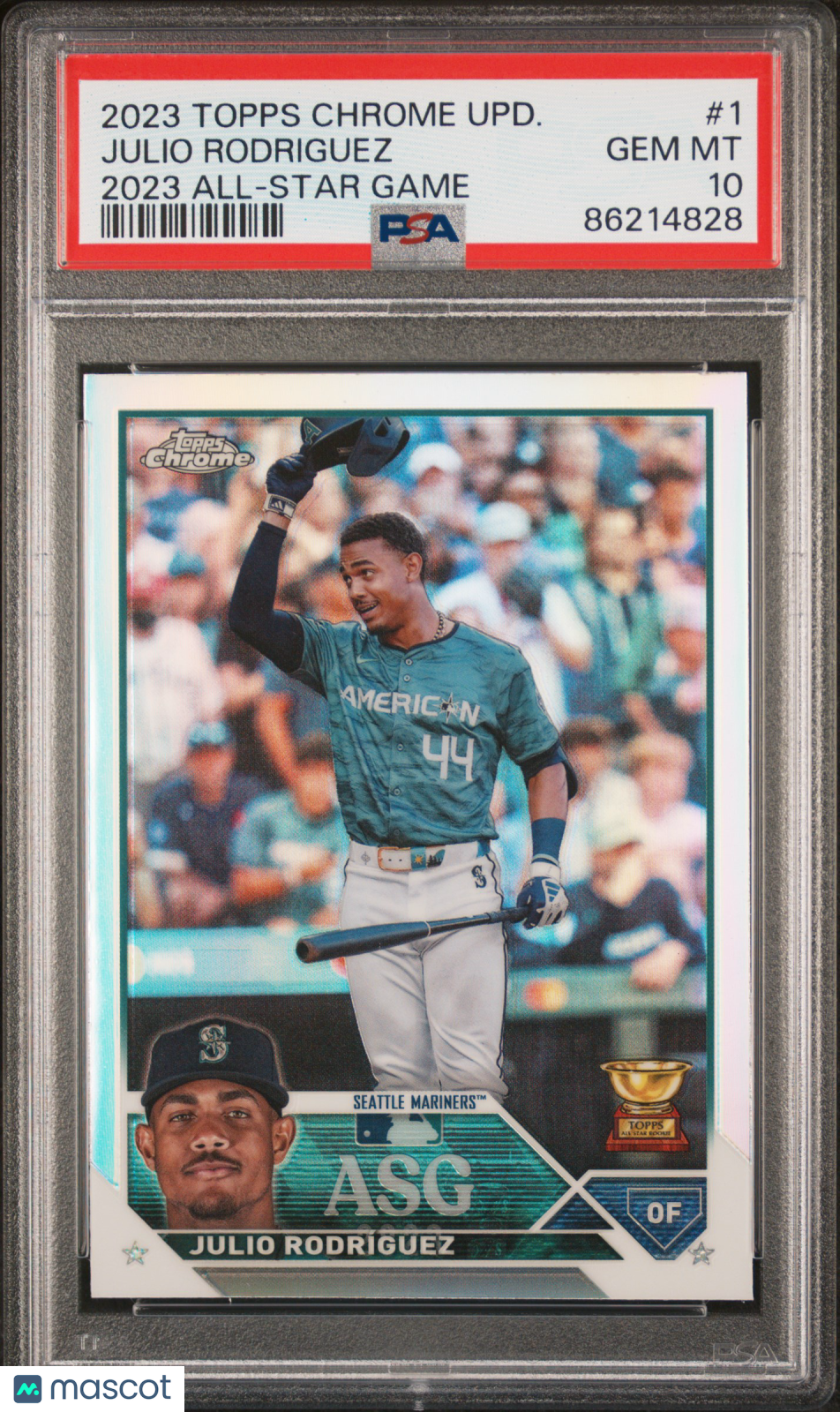 2023 Topps Chrome Update All-Star Game Julio Rodriguez PSA 10
