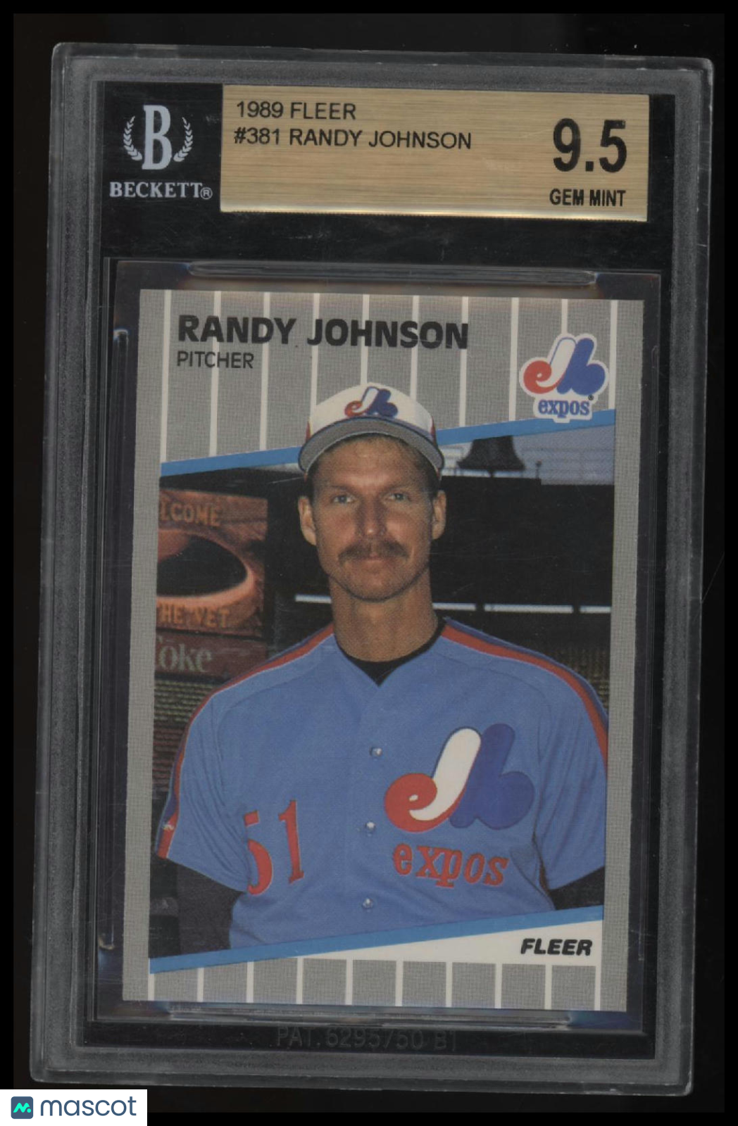 1989 Fleer Randy Johnson BGS 9.5