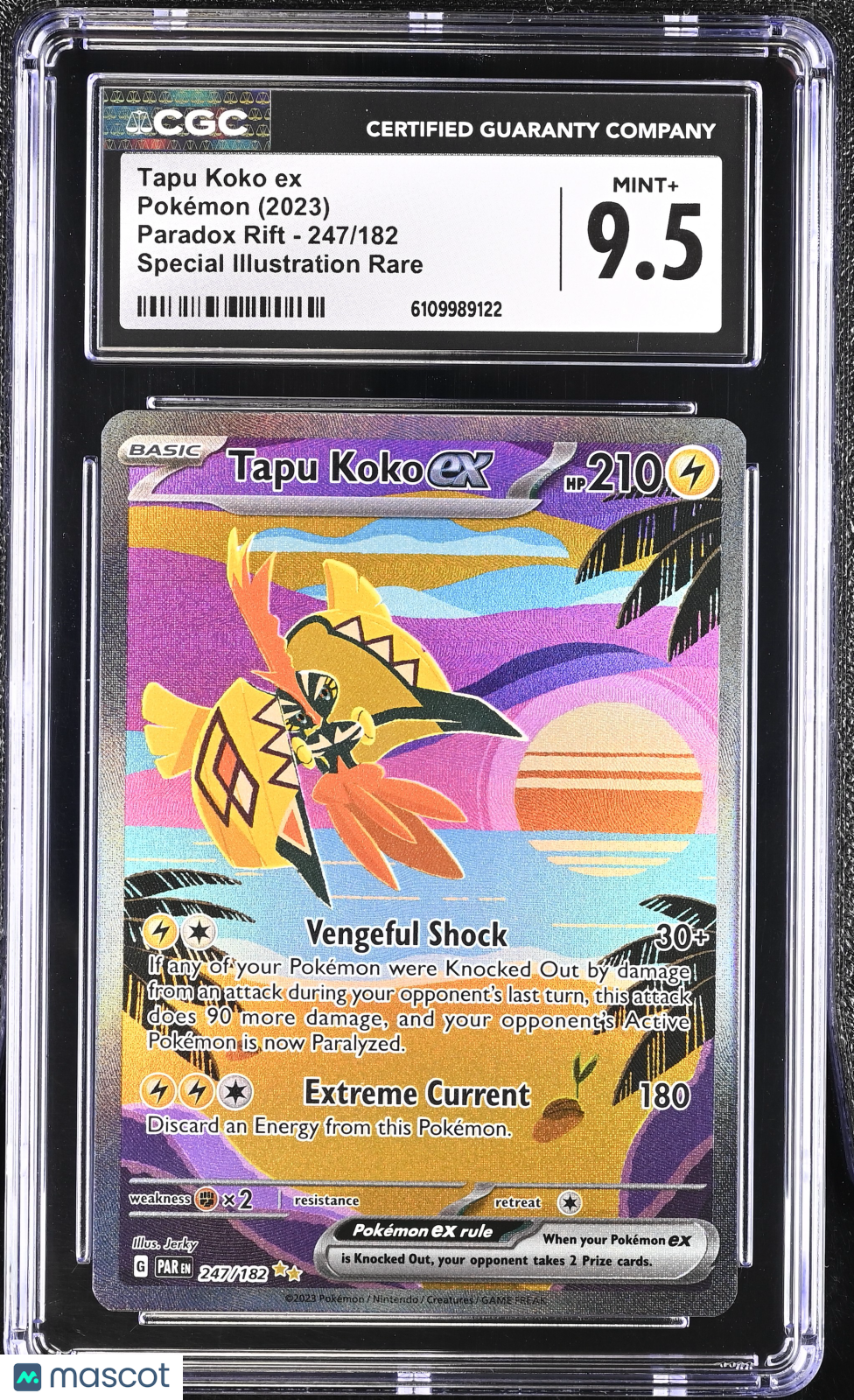 2023 Paradox Rift Tapu Koko ex CGC 9.5