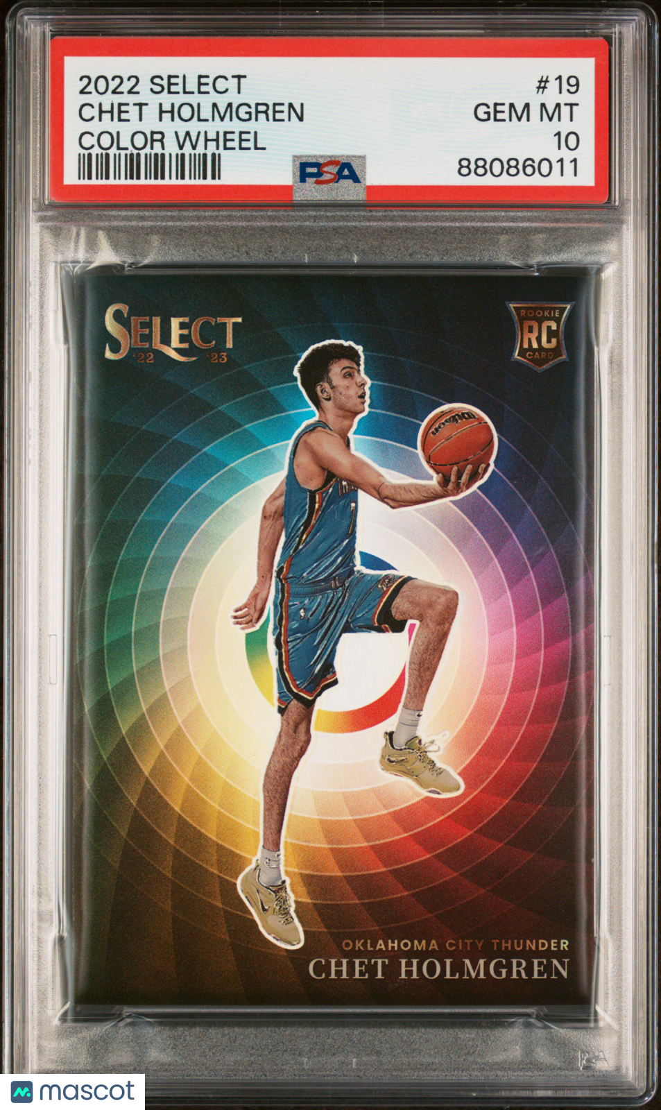 2022 Panini Select Color Wheel Chet Holmgren PSA 10