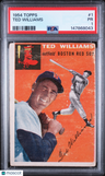1954 Topps Ted Williams PSA 1