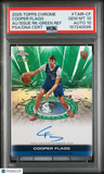 2025 Topps Chrome Autograph Issue Rookies Cooper Flagg Green Ref PSA 10
