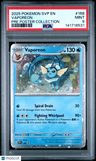 2025 Pokemon Svp En-Sv Black Star Promo Vaporeon Pre Poster Collection PSA 9