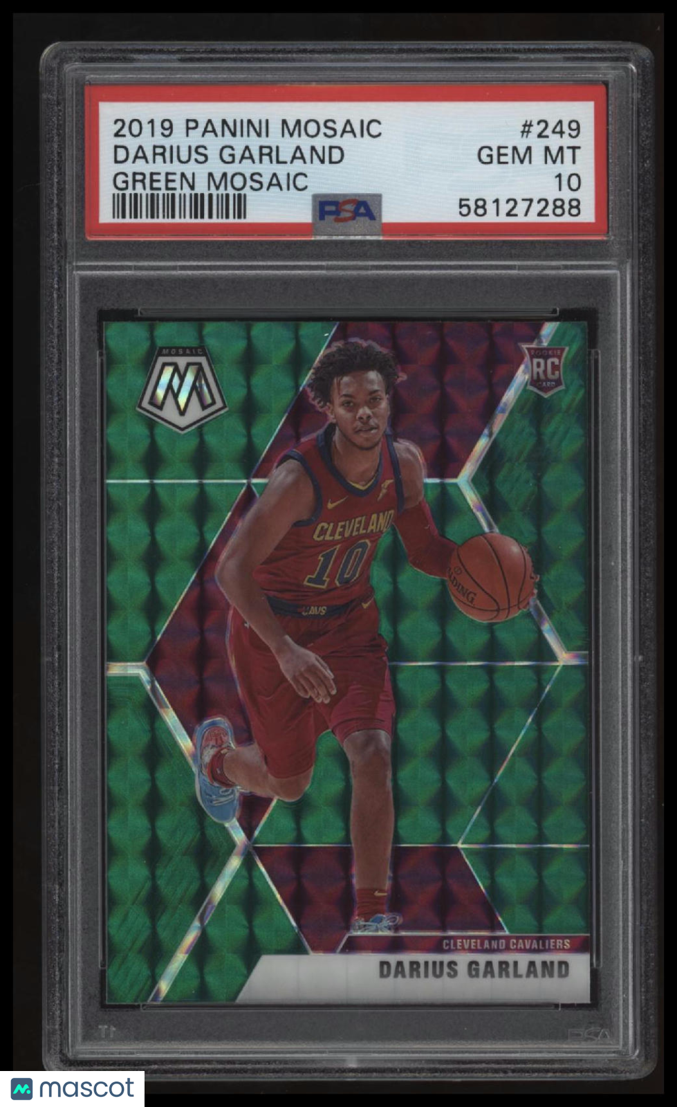 2019 Panini Mosaic Darius Garland Green Mosaic PSA 10