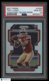 2021 Panini Prizm #V333 Trey Lance Variation-Silver Prizm PSA 10