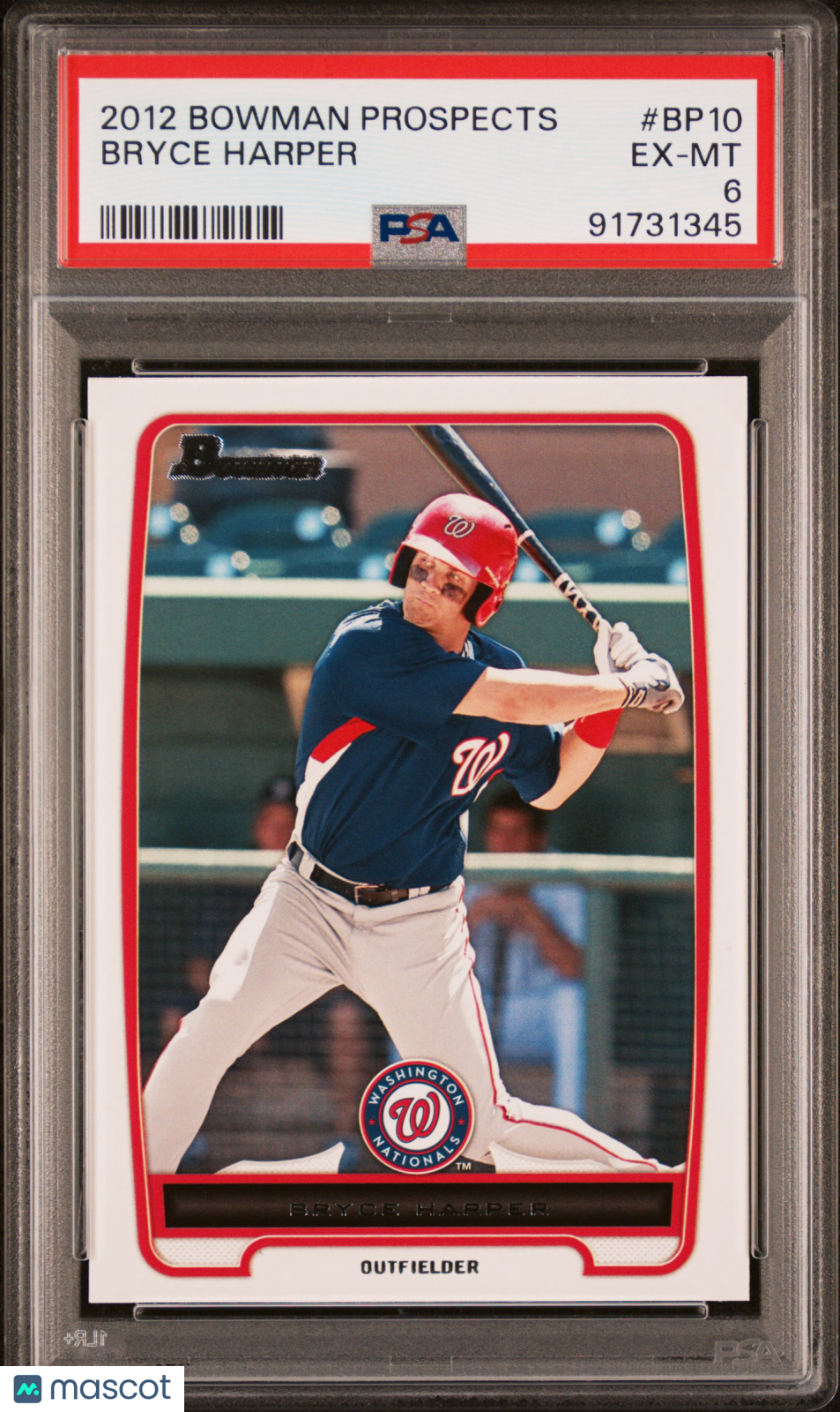 2012 Bowman Prospects Bryce Harper PSA 6