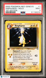 2000 Pokemon Neo Genesis 1st Edition Ampharos-Holo 1st Edition PSA 9