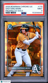 2025 Bowman Chrome Sapphire Edition Prospects Shotaro Morii Prospects-Gold PSA 9