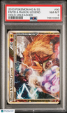 2010 Pokemon Heartgold & Soulsilver Unleashed Entei & Raikou Legend Holo PSA 8