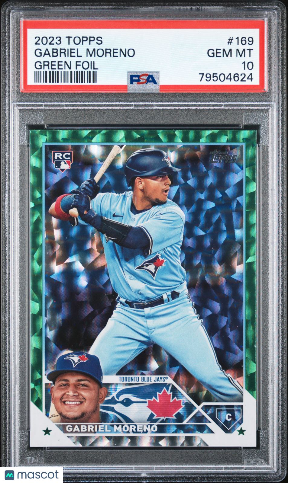 2023 Topps Gabriel Moreno Green Foil PSA 10