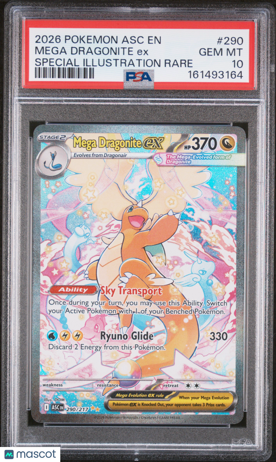 2026 Pokemon Asc En-Ascended Heroes Mega Dragonite Ex SIR PSA 10