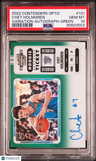 2022 Panini Contenders Optic Chet Holmgren Variation-Autograph-Green PSA 10