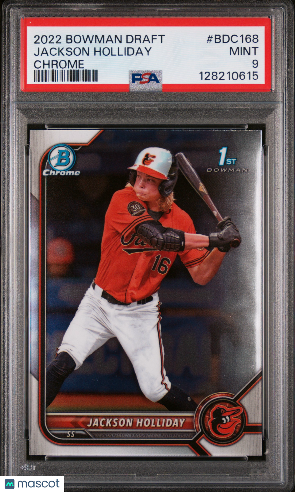 2022 Bowman Draft Jackson Holliday Chrome PSA 9