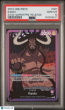 2022 One Piece St04-Animal Kingdom Pirates Kaido Super Pre-Release PSA 10
