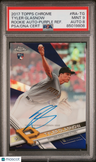 2017 Topps Chrome Rookie Autographs Tyler Glasnow Rookie Auto-Purple Ref. PSA 9
