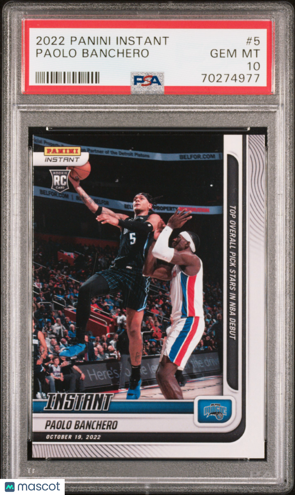 2022 Panini Instant Paolo Banchero PSA 10