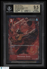 2022 One Piece Romance Dawn Roronoa Zoro ALT ART SR CORR BGS 9.5