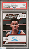 2018 Panini Certified Shai Gilgeous-Alexander Rookie Roll Call Auto. PSA 9