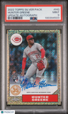 2022 Topps Silver Pack 1987 Chrome Promo Hunter Greene Update-Autograph PSA 9