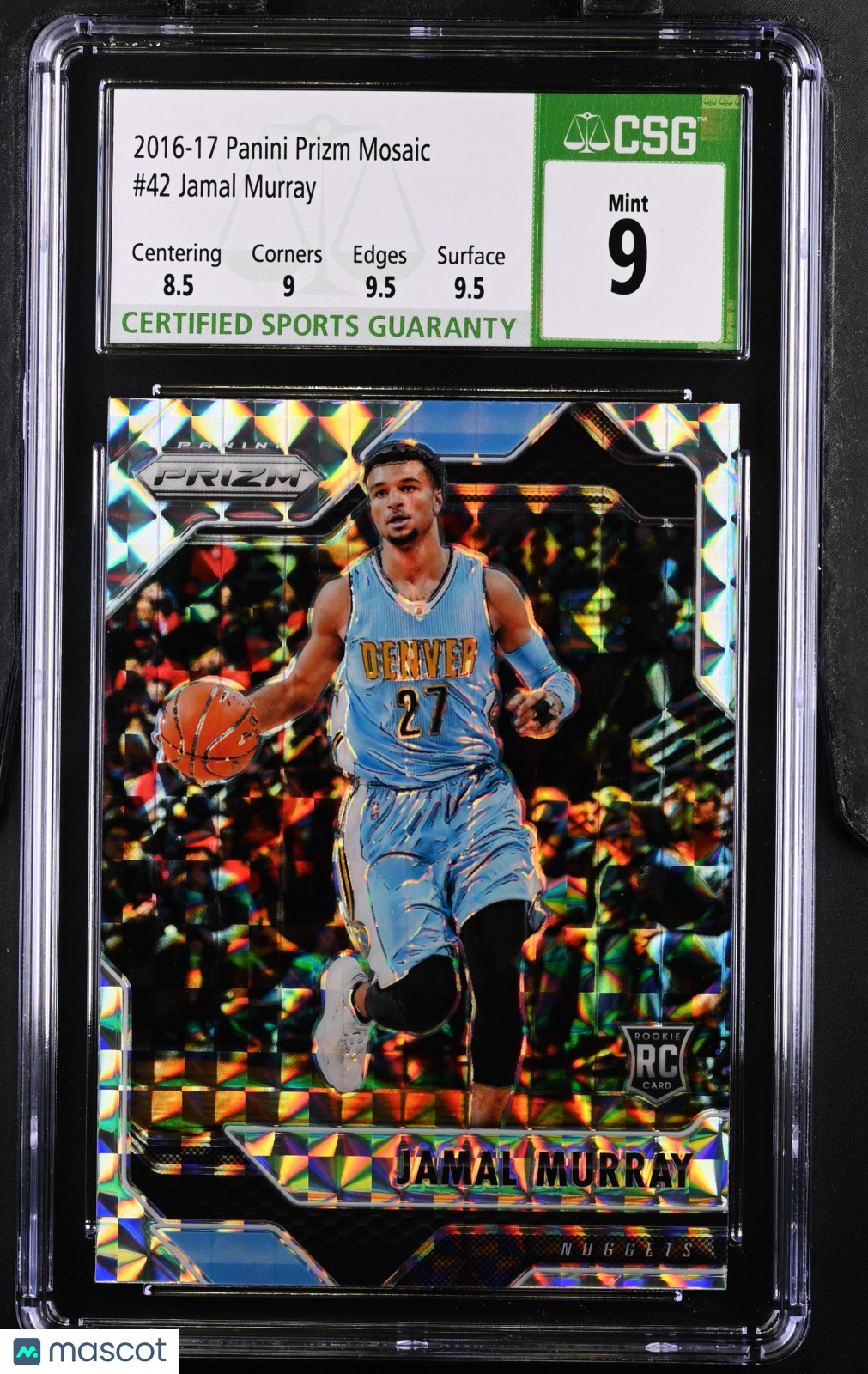 2016 Prizm Mosaic #42 Jamal Murray CGC 9