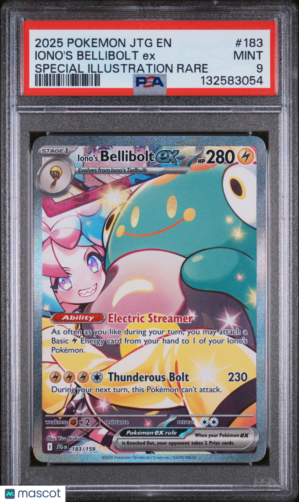 2025 Pokemon Jtg En-Journey Together Iono'S Bellibolt Ex SIR PSA 9