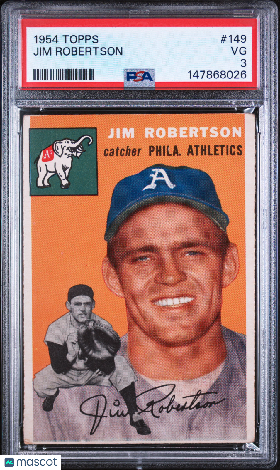 1954 Topps Jim Robertson PSA 3